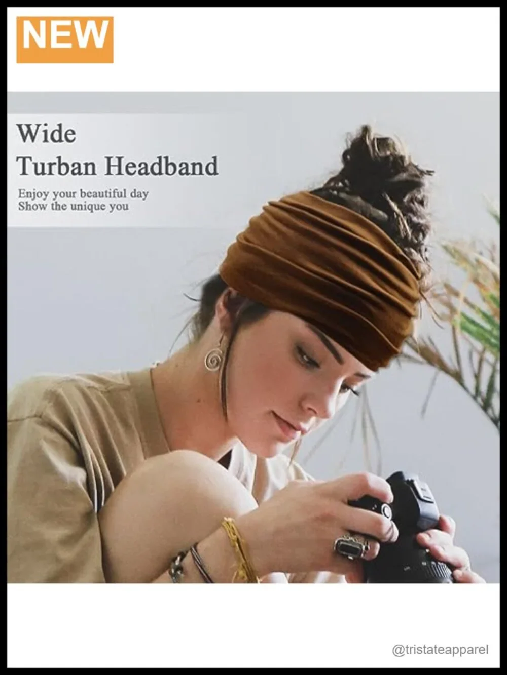 6 Pack Wide Stretch Headbands for Women - Boho, Knotted, Yoga, Workout